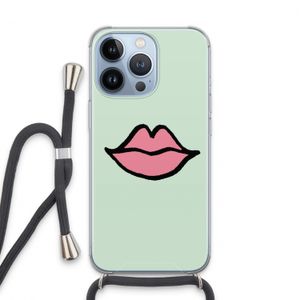 Kusje: iPhone 13 Pro Transparant Hoesje met koord