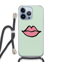 Kusje: iPhone 13 Pro Transparant Hoesje met koord
