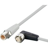 ifm Electronic EVF053 Verbindingskabel Aantal polen (sensoren): 4, 5 Stekker, recht, Bus, haaks 0.6 m 1 stuk(s)