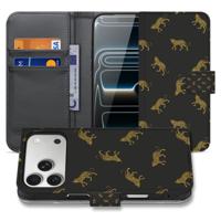 Telefoonhoesje | Met pasjeshouder | Apple iPhone 17 Pro Max Luipaardprint PU Leer