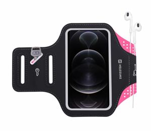 Swissten Hardloop Telefoonhouder - Waterdichte Hardloopband - t/m 7 inch - Roze
