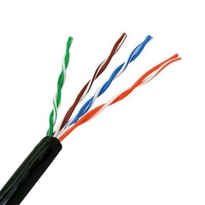 Stevige UTP-netwerkkabel Cat5e NANOCABLE 10.20.0304-EXT-BK 305 m Zwart 305 m