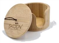 Skoon Face pad holder bamboo Skoon Face pad holder bamboo