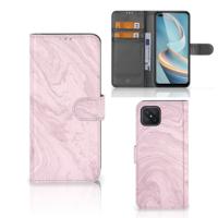OPPO Reno4 Z | Bookcase | Marble Pink - Origineel Cadeau Vriendin OPPO Reno4 Z | Bookcase | Marble Pink - Origineel Cadeau Vriendin