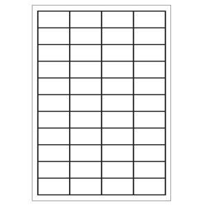 A4 etiketten 48,3 x 25,4 mm wit 100 vel huismerk