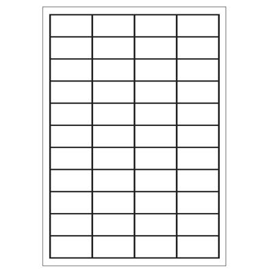 A4 etiketten 48,3 x 25,4 mm wit 100 vel huismerk