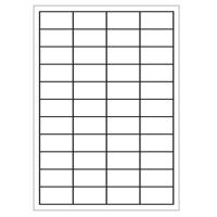 A4 etiketten 48,3 x 25,4 mm wit 100 vel huismerk