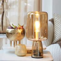 Light & Living Tafellamp Lotta Glas - Amber - thumbnail