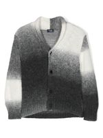 Il Gufo cardigan en maille intarsia à effets dégradés - Gris - thumbnail