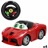 Politiewagen op Afstandsbediening Ferrari 21 x 10 x 11 cm (4 Stuks)