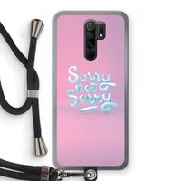 Sorry not sorry: Xiaomi Redmi 9 Transparant Hoesje met koord