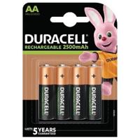 4 x AA Duracell oplaadbaar - Ultra - Stays Charged - 2500mAh