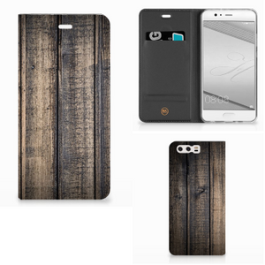 Huawei P10 Plus Book Wallet Case Steigerhout