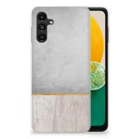 Samsung Galaxy A13 | A04s | Bumper Hoesje | Wood Concrete