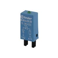 Finder Steekmodule Met LED, Met varisator 99.80.0.024.98 Lichtkleur (naam): Groen Geschikt voor model: Finder 84.84.2, Finder 94.54.1, Finder 94.82.3, Finder