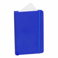 Notitieboekje met harde kaft en elastiek - blauw - 9 x 14 cm - 100 blanco paginas