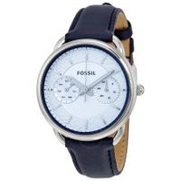 Horlogeband Fossil ES3966 Leder Blauw 16mm