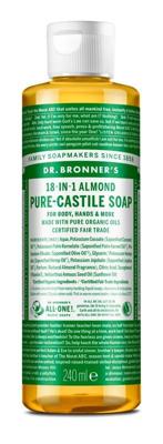 Dr Bronners Liquid soap amandel 240 Milliliter Dr Bronners Liquid soap amandel 240 Milliliter