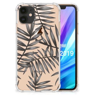 Apple iPhone 11 Case Leaves Grey Apple iPhone 11 Case Leaves Grey