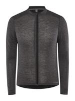 Craft Core Bike Essence Wool Jersey lange mouw zwart heren