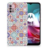 Motorola Moto G30 | G10 | TPU | Siliconen hoesje | Tiles Color