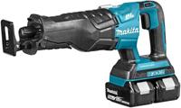 Makita djr360pt2 - 2x18 v reciprozaag 5,0 ah accu (2 st), duo snellader, koffer