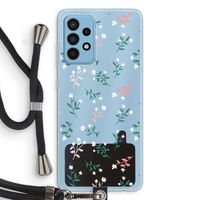 Small white flowers: Samsung Galaxy A52 Transparant Hoesje met koord