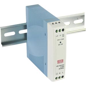 MW Mean Well MDR-10-24 DIN-rail netvoeding 24 V/DC 0.42 A 10 W Aantal uitgangen: 1 x Inhoud: 1 stuk(s)