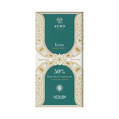 Korte houdbaarheidsdatum: Auro - Luna - 50% donkere melkchocolade