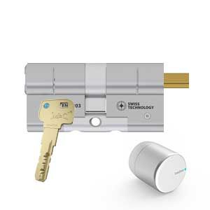 Tedee adapter met M&C Move cilinder - SKG3 beveiliging en eenvoudige installatie cilinderslot SKG3 - 3D kopieerbeveiliging & bewegend element