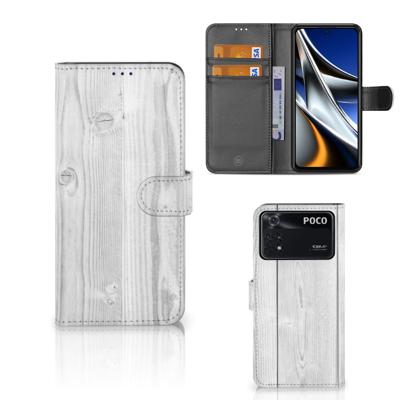 Xiaomi Poco X4 Pro 5G | Book Style Case | White Wood