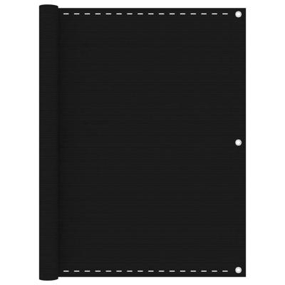VidaXL Balkonscherm 120x500 cm hdpe zwart