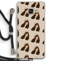 Bonjour mon amour: Samsung Galaxy A3 (2016) Transparant Hoesje met koord