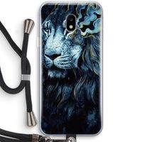 Darkness Lion: Samsung Galaxy J3 (2017) Transparant Hoesje met koord