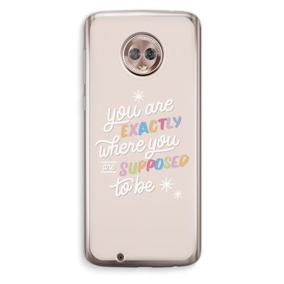 Right Place: Motorola Moto G6 Transparant Hoesje