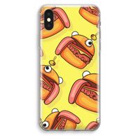 Hamburger: iPhone XS Max Transparant Hoesje