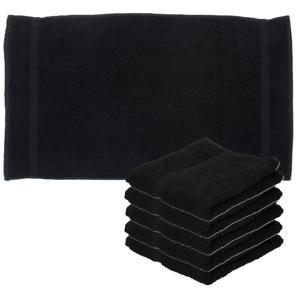 Towelcity Luxe badhanddoek - 6x - zwart - 50 x 90 cm - 550 grams - Badkamer textiel - Katoen