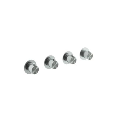 Hotbath Archie Afbouwdeel - Inbouw douche thermostaat met 3 stopkranen horizontaal en verticaal te monteren IX RVS316 AR7070EXTIX