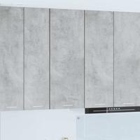 Hangkast Riga Beton Grijs 40 x 31 x 100 cm Bewerkt hout