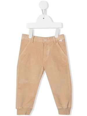 Il Gufo pantalon en velours côtelé à coupe droite - Tons neutres