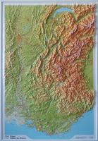 Reliëfkaart Franse Alpen - Rhône Vallei 114 x 81 cm (9782758552918) | IGN - Institut Géographique National - thumbnail