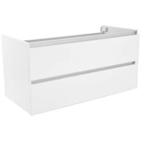 Wiesbaden Vision Onderkast Met 2 Laden - 100x46cm - Glans Wit