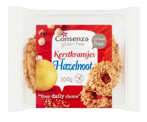Consenza Kerstkransjes Hazelnoot