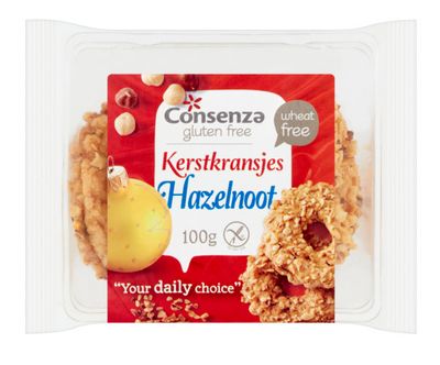Consenza Kerstkransjes Hazelnoot