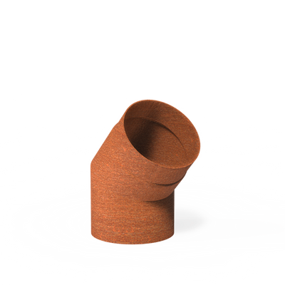 Forno: Rookkanalen BAC5.3.150 Flue 45° 154mm - Cortenstaal