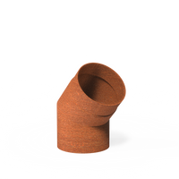 Forno: Rookkanalen BAC5.3.150 Flue 45° 154mm - Cortenstaal Forno: Rookkanalen BAC5.3.150 Flue 45° 154mm - Cortenstaal