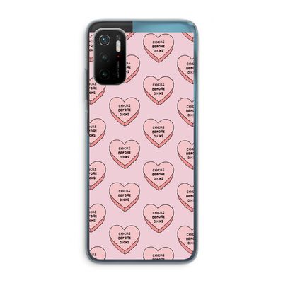 Chicks before dicks: Xiaomi Poco M3 Pro 5G Transparant Hoesje