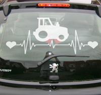 Autostickers Hartslag van de tractor