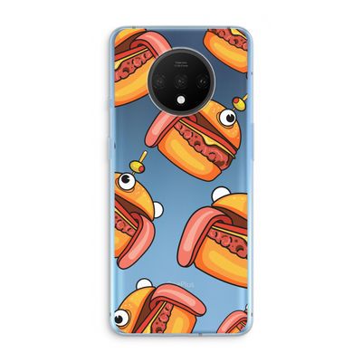 Hamburger: OnePlus 7T Transparant Hoesje