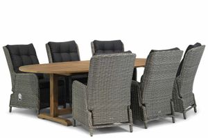 Garden Collections Kingston/Brighton 240 cm ovaal dining tuinset 7-delig